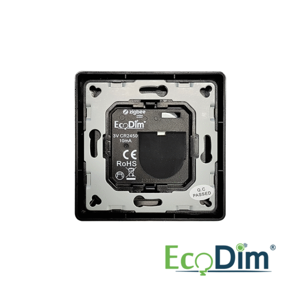 ECODIM | DRAADLOZE SCHAKELAAR ZIGBEE | 4 GROEPEN | ZWART - Afbeelding 2
