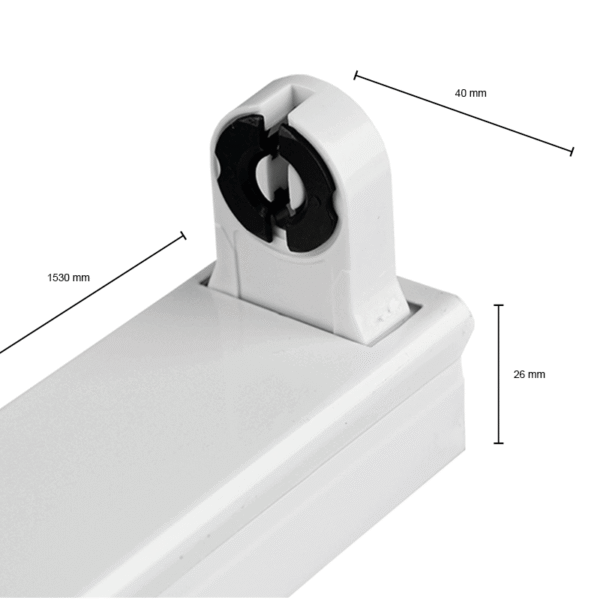 IP22 ARMATUUR RAX 1 TL-BUIS 150CM - Afbeelding 2
