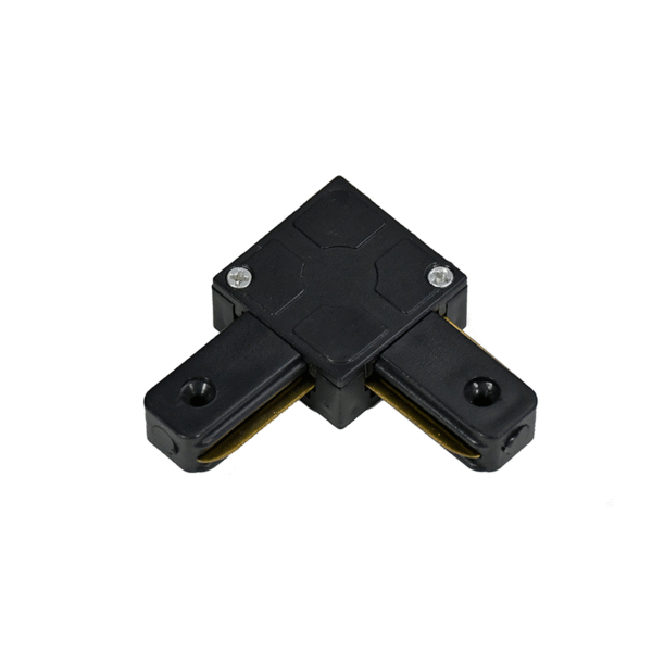 1-FASE RAIL L-VORM CONNECTOR ZWART