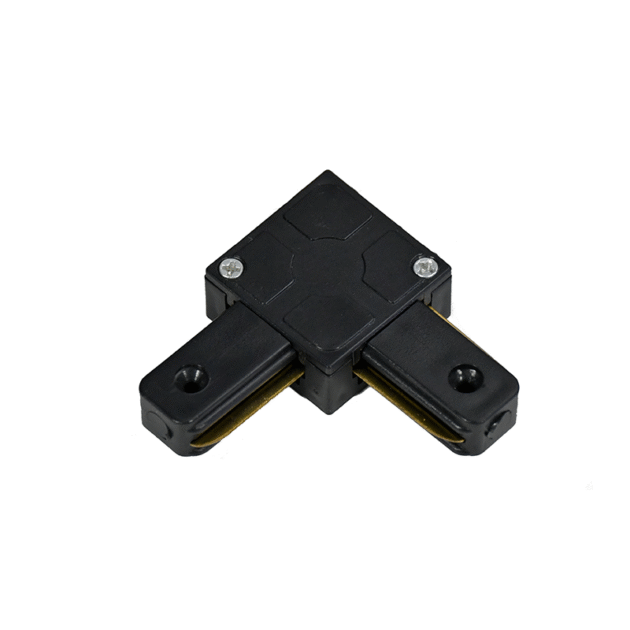 1-FASE RAIL L-VORM CONNECTOR ZWART
