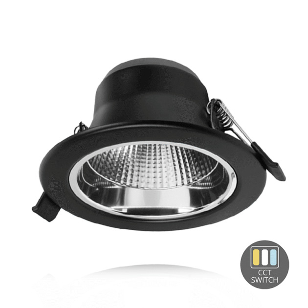LED DOWNLIGHT | SIA | CCT-SWITCH | Ø90 | 9W | ZWART