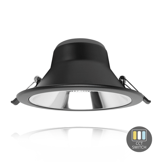 LED DOWNLIGHT | SIA | CCT-SWITCH | Ø145 | 13W | ZWART