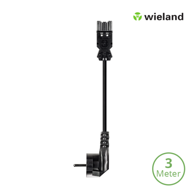Wieland GST18/3P Netsnoer 3 meter 3x1.5mm2