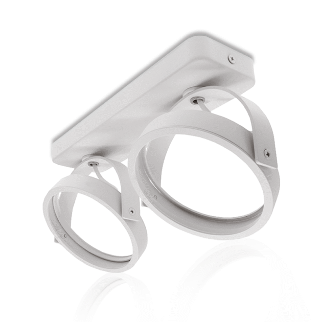 AR111 OPBOUWARMATUUR | EUKE | 2xGU10 FITTING | WIT