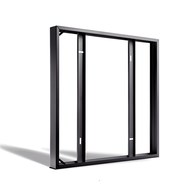 OPBOUWFRAME | 60X60 | ZWART | BACK- EN SIDE-LIT