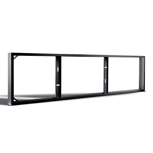 OPBOUWFRAME | 120X30 | ZWART | BACK- EN SIDE-LIT