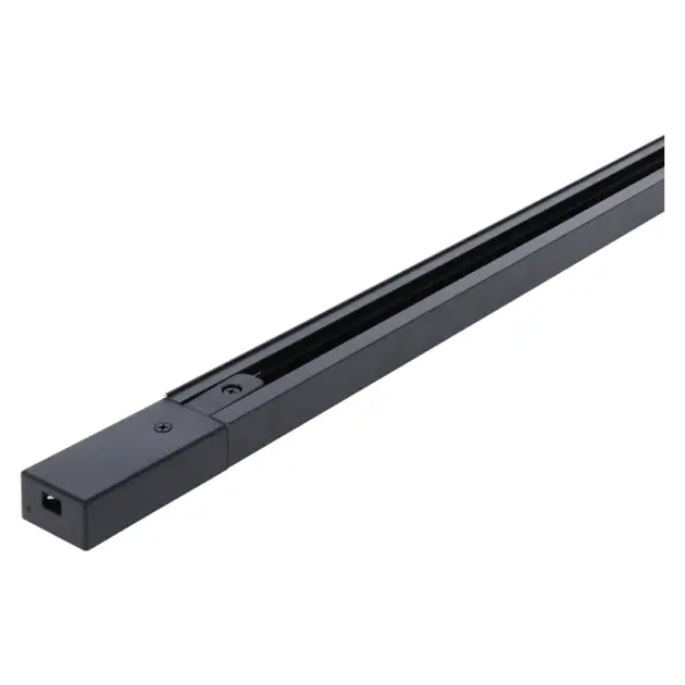 1-FASE RAIL | INCL. EINDKAP EN VOEDINGSCONNECTOR | ZWART | 1M