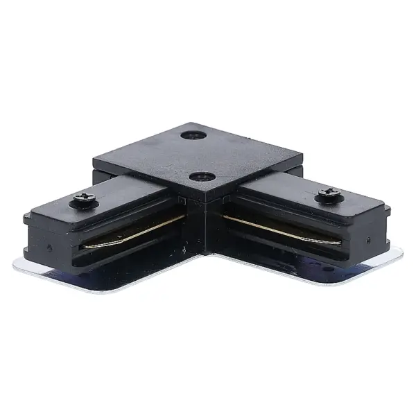 1-FASE RAIL | L-CONNECTOR | ZWART