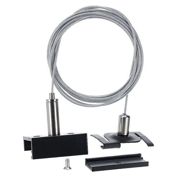 SYSTEEMPLAFOND PENDELSET | 2 METER | ZWART | VOOR 3-FASE RAILS