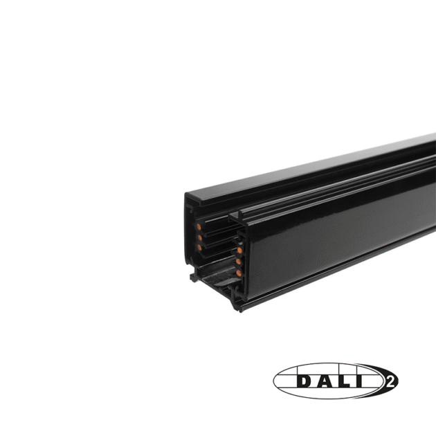 DALI 3-FASE RAIL | 300CM | ZWART (verzendkosten €22,- per order)