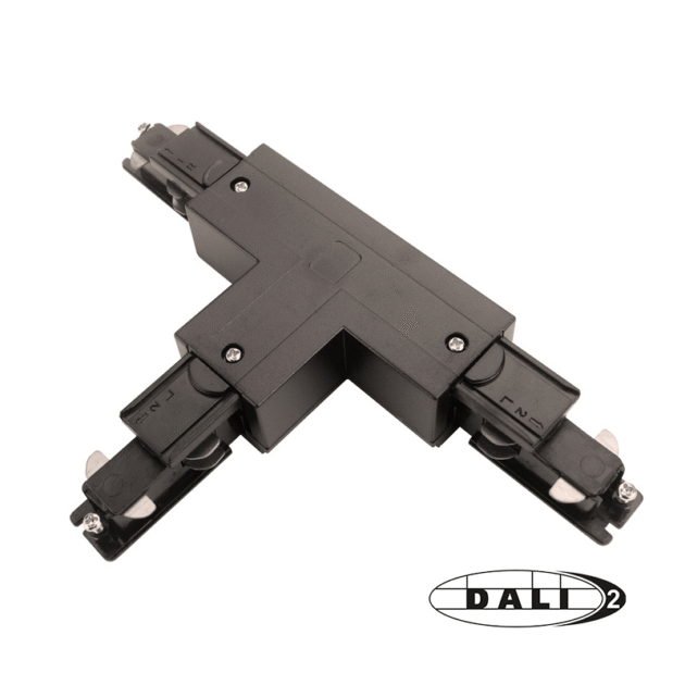 DALI 3-FASE RAIL | T-VORM CONNECTOR | LEFT-1 | ZWART