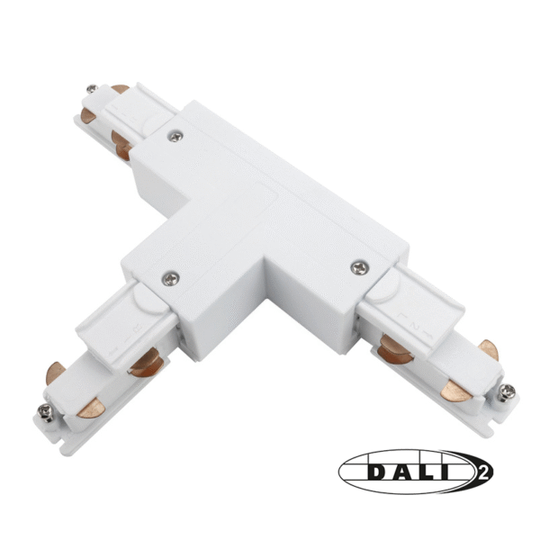 DALI 3-FASE RAIL | T-VORM CONNECTOR | LEFT-2 | WIT