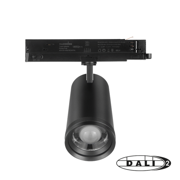 DALI 3-FASE RAILSPOT | ZOOMABLE | 30W DIMMABLE| TUNABLE WHITE 2700-4000K | ZWART - Afbeelding 3