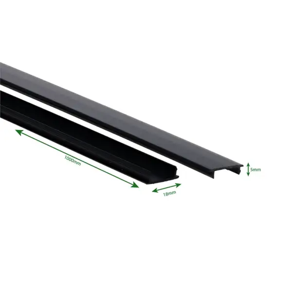 BLINDPLAAT | 1-FASE RAIL | ZWART - Afbeelding 2