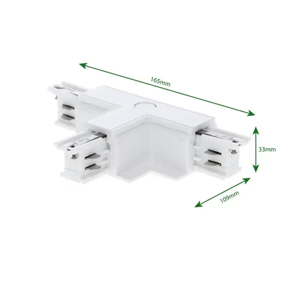 INBOUW 3-FASE | T-VORM CONNECTOR | RIGHT-2 | WIT - Afbeelding 3