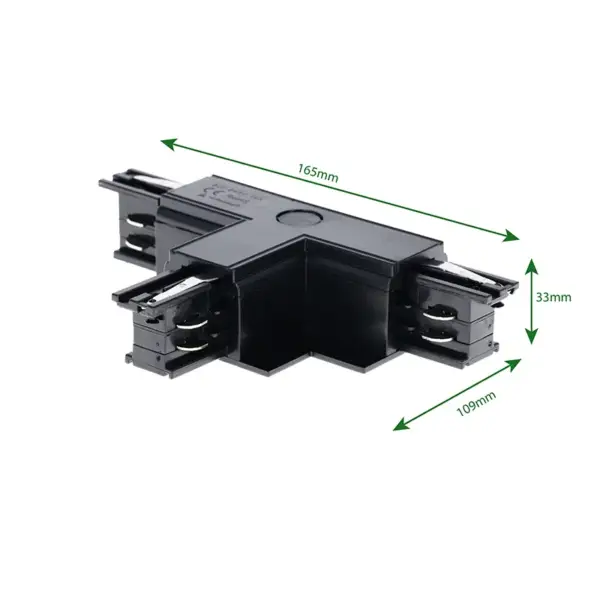INBOUW 3-FASE | T-VORM CONNECTOR | RIGHT-1 | ZWART - Afbeelding 3