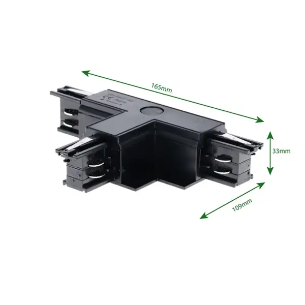 INBOUW 3-FASE | T-VORM CONNECTOR | LEFT-1 | ZWART - Afbeelding 3