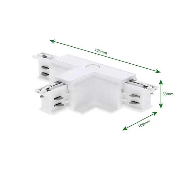 INBOUW 3-FASE | T-VORM CONNECTOR | LEFT-1 | WIT - Afbeelding 3