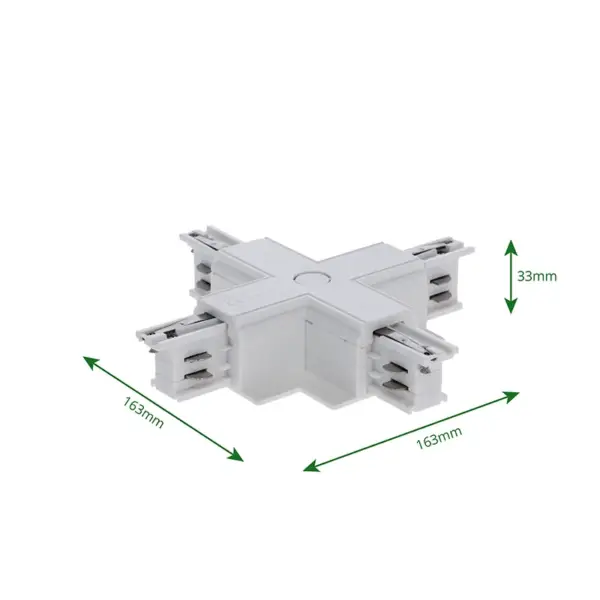 INBOUW 3-FASE | X-VORM CONNECTOR | WIT - Afbeelding 3