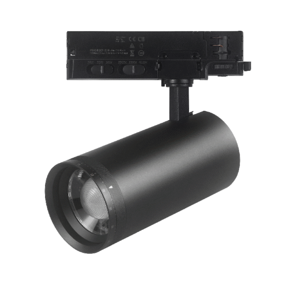 3-FASE RAILSPOT | ZOOMABLE | WATT SWITCH | CCT-SWITCH | ZWART