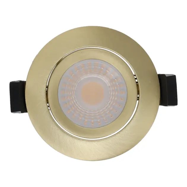 LED INBOUWSPOT | MIRAN | SLIM-FIT | 5W/7W | DIM TO WARM + CCT-SWITCH | BRASS