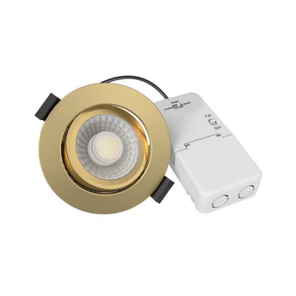LED INBOUWSPOT | MIRAN | SLIM-FIT | 5W/7W | CCT-SWITCH | BRASS - Afbeelding 5