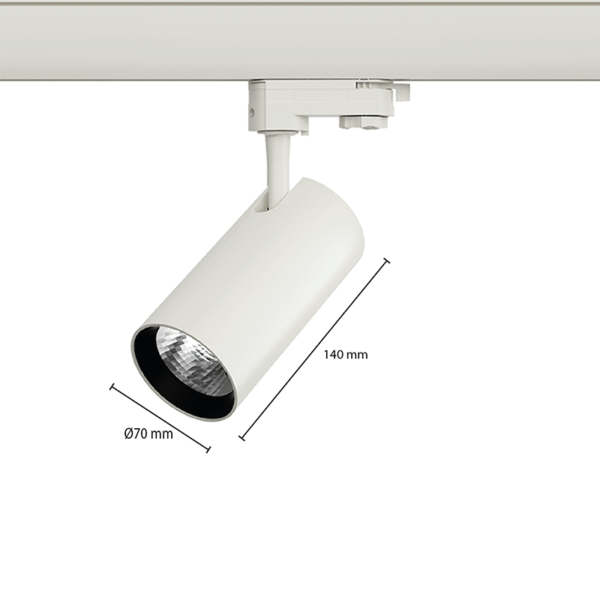 3-FASE RAILSPOT ELARA 10W WIT - Afbeelding 2