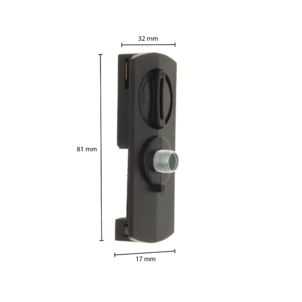 1-FASE RAIL SLIM FIT ADAPTER ZWART - Afbeelding 3