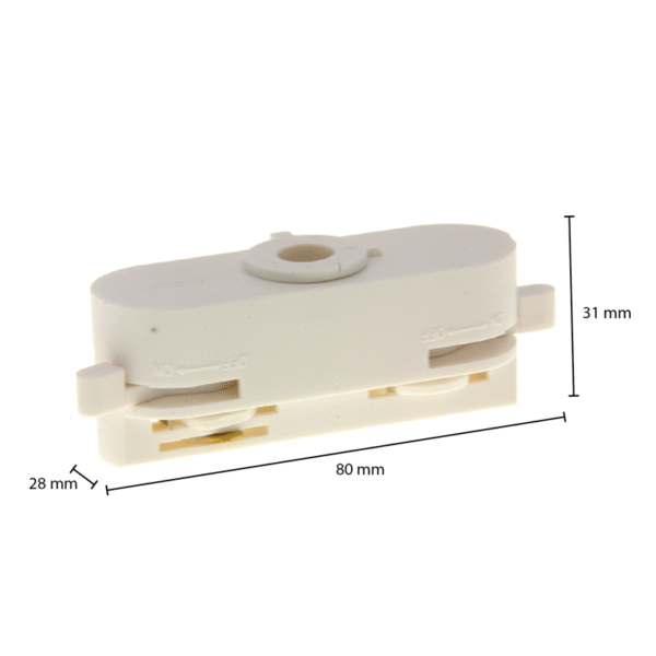 1-FASE RAIL ADAPTER WIT - Afbeelding 2