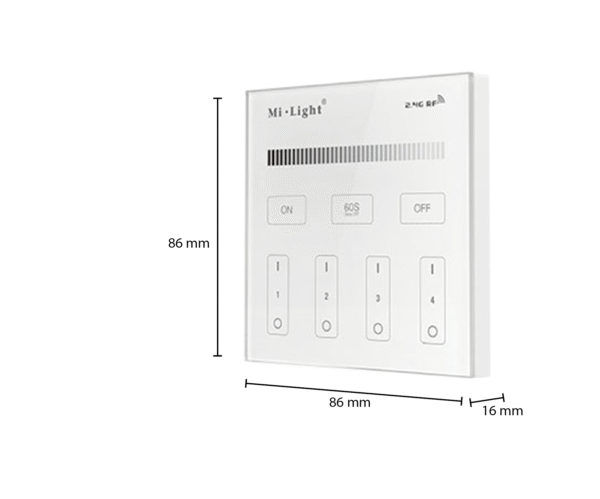 MI-LIGHT | AFSTANDSBEDIENING | 4 GROEPEN - Afbeelding 2
