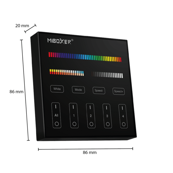 MI-LIGHT AFSTANDSBEDIENING | 4 GROEPEN | RGB+CCT - Afbeelding 4