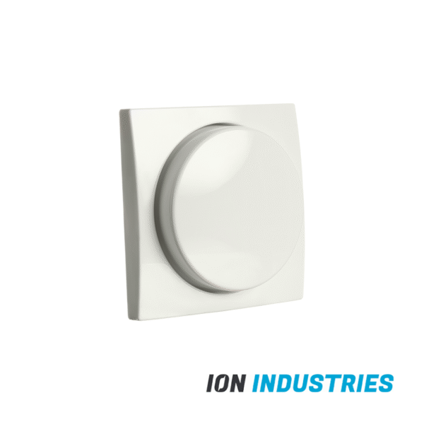 ION INDUSTRIES | Centraalplaat Dimmerknop Enkelvoudig t.b.v. Indicatielamp E1 Alpin Wit - Afbeelding 2