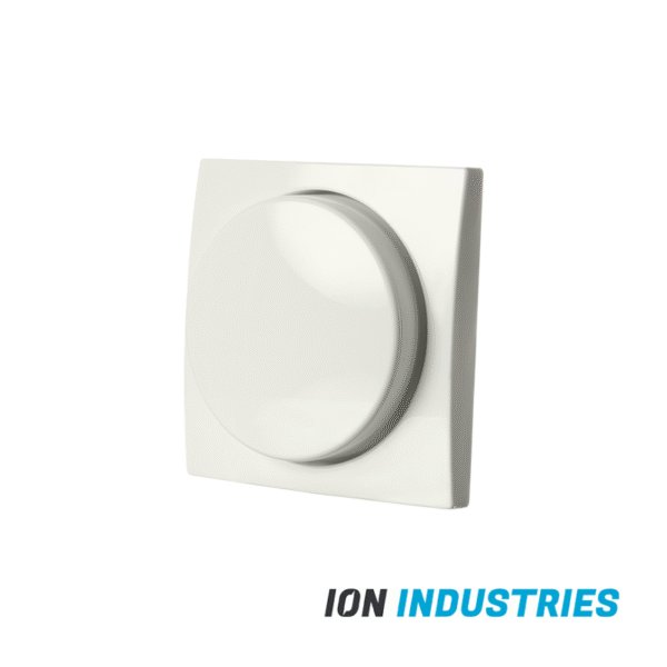 ION INDUSTRIES | Centraalplaat Dimmerknop Enkelvoudig t.b.v. Indicatielamp E1 Alpin Wit - Afbeelding 3