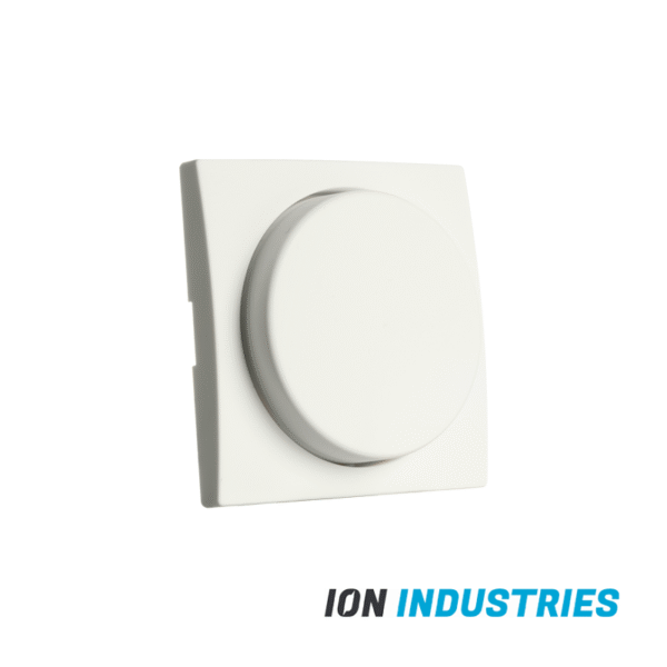 ION INDUSTRIES | Centraalplaat Dimmerknop Enkelvoudig t.b.v. Indicatielamp E1 Mat Alpin Wit - Afbeelding 2