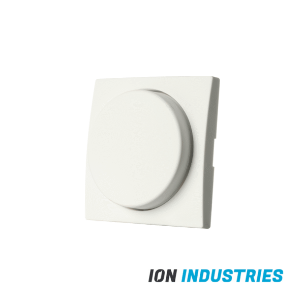 ION INDUSTRIES | Centraalplaat Dimmerknop Enkelvoudig t.b.v. Indicatielamp E1 Mat Alpin Wit - Afbeelding 3