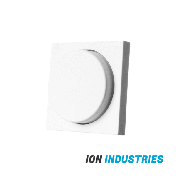 ION INDUSTRIES | Centraalplaat Dimmerknop Enkelvoudig t.b.v. Indicatielamp V1 /J1 Alpin Wit - Afbeelding 2