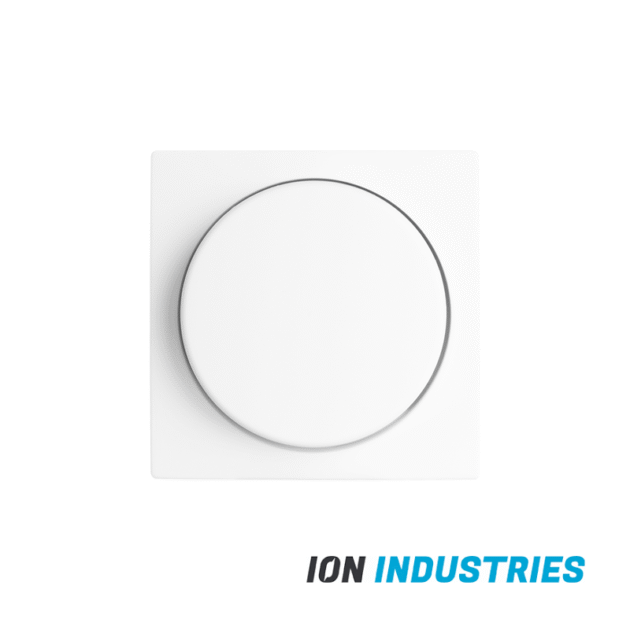 ION INDUSTRIES | Centraalplaat Dimmerknop Enkelvoudig t.b.v. Indicatielamp V1 /J1 Alpin Wit