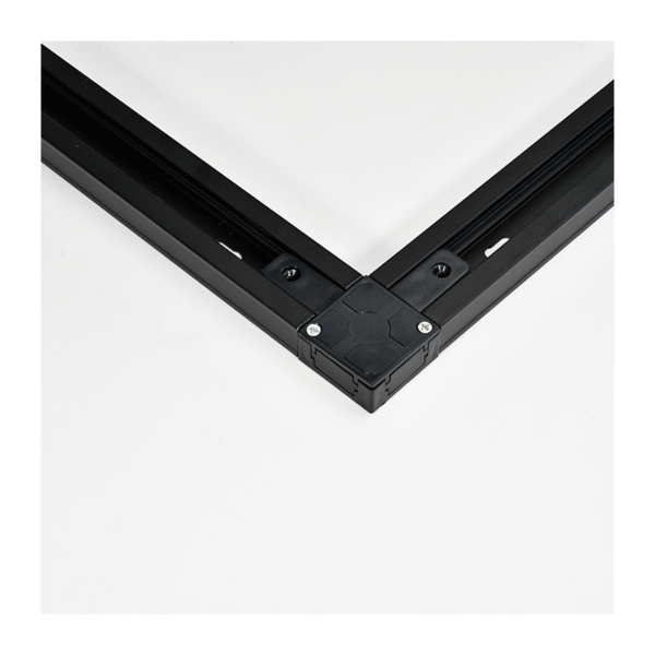1-FASE RAIL L-VORM CONNECTOR ZWART - Afbeelding 2