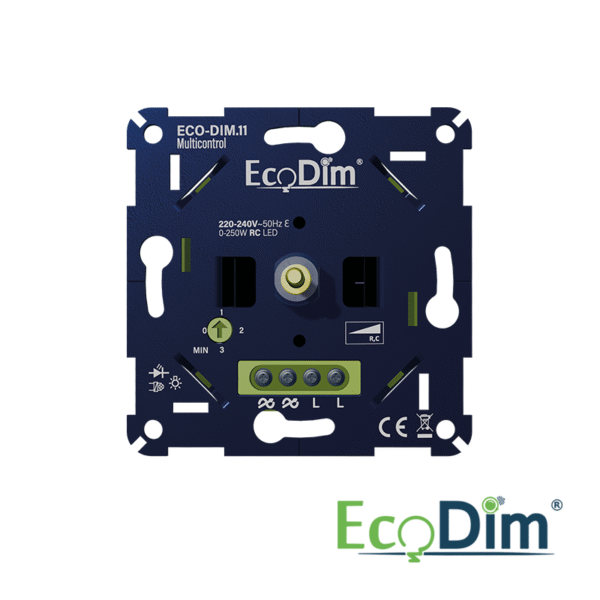 MULTICONTROL LED DIMMER DUO | UNIVERSEEL | 0-250W | FASE AFSNIJDING - Afbeelding 2