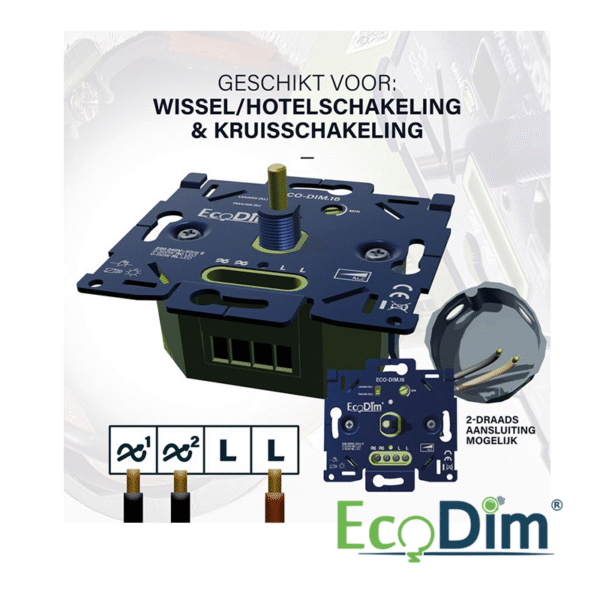 LED DIMMER UNIVERSEEL | 0-300W | FASE AAN- EN AFSNIJDING (RLC) - Afbeelding 4