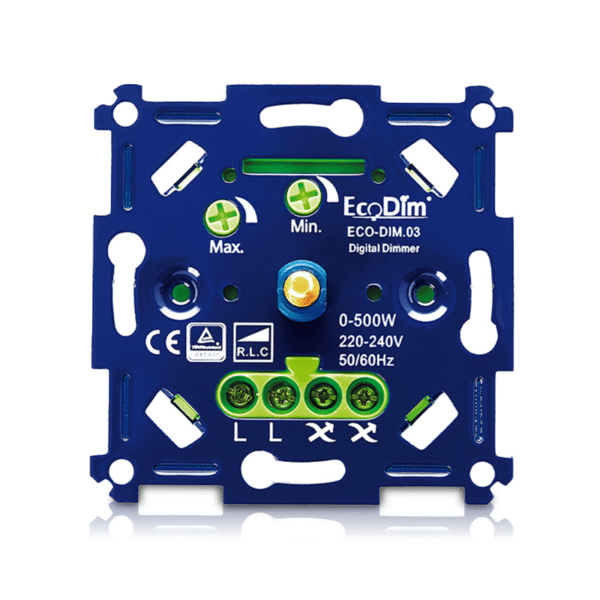 LED DIMMER UNIVERSEEL |  0-500W | FASE AAN- EN AFSNIJDING (RLC)