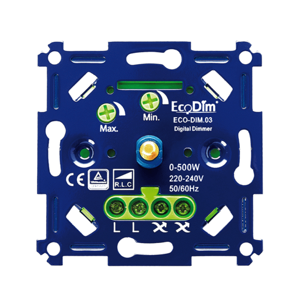 LED DIMMER UNIVERSEEL |  0-500W | FASE AAN- EN AFSNIJDING (RLC) - Afbeelding 4