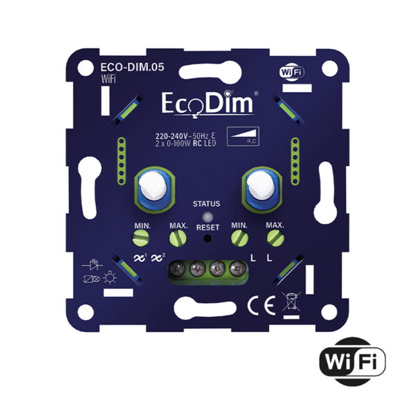 WIFI LED DIMMER DUO | 2x0-100W | FASE AFSNIJDING (RC) - Afbeelding 4