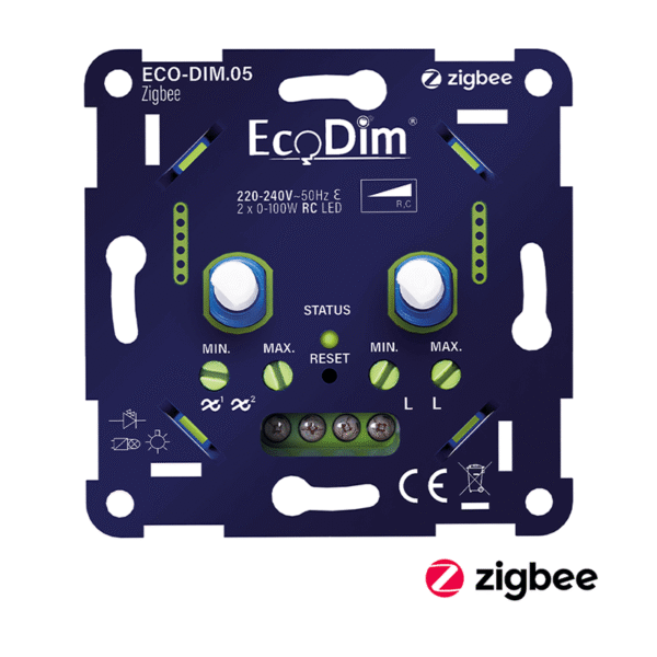ZIGBEE LED DIMMER DUO | 2x 0-100W | FASE AFSNIJDING (RC) - Afbeelding 5