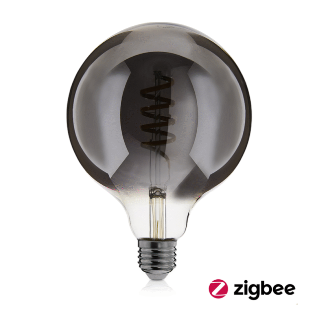 ED-10034 | ZIGBEE LED E27 FILAMENT | DIMBAAR | G125 | SMOKEY | 2000-4000K