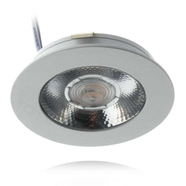 ECODIM ED-10044 | LED MEUBELSPOT | KLEINE INBOUWDIEPTE | IP54 | WARM WIT | ROND | WIT | 55MM