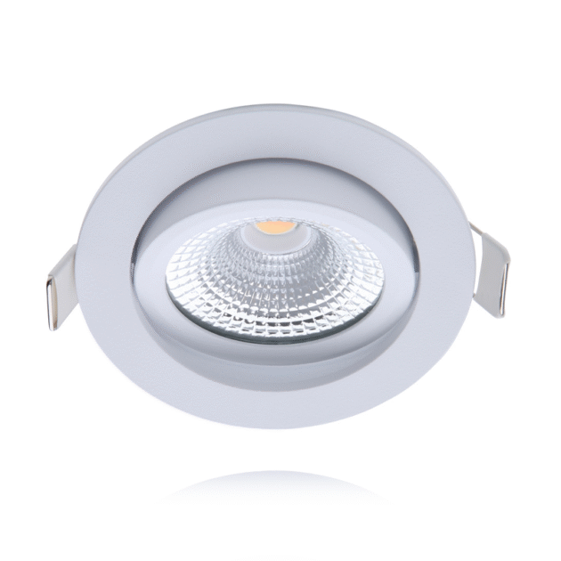 ECODIM ED-10028 | LED INBOUWSPOT | KLEINE INBOUWDIEPTE | IP54 | WARM WIT | ROND | WIT | 75MM