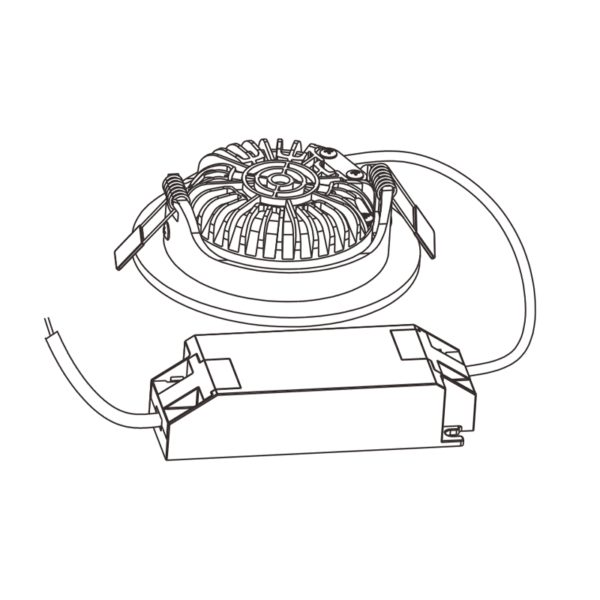 ECODIM ED-10024 | LED INBOUWSPOT | KLEINE INBOUWDIEPTE | IP54 | DIM TO WARM | ROND | GEB. NIKKEL | 75MM - Afbeelding 4