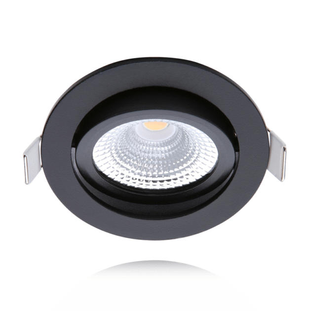 ECODIM ED-10023 | LED INBOUWSPOT | KLEINE INBOUWDIEPTE | IP54 | DIM TO WARM | ROND | ZWART | 75MM