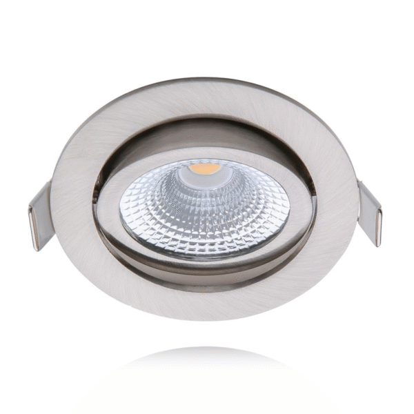 ECODIM ED-10030 | LED INBOUWSPOT | KLEINE INBOUWDIEPTE | IP54 | WARM WIT | ROND | GEB. NIKKEL | 75MM